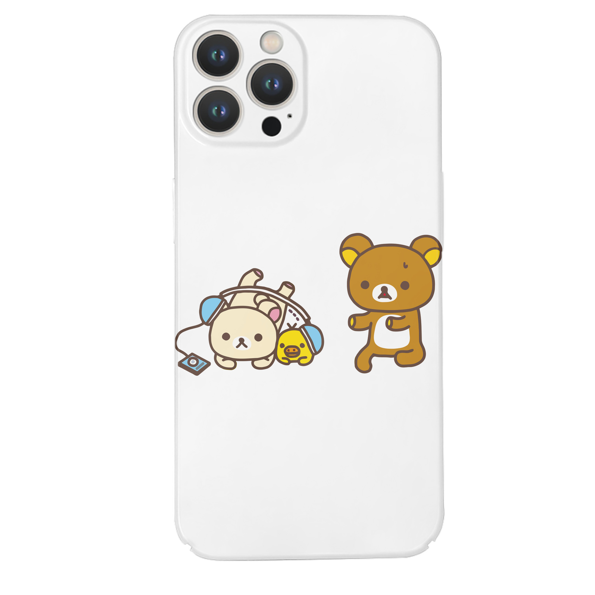 （画像用） リラックマ リラックマ キイロイトリ Rilakkuma Korilakkuma Kiiroitori 【iPhone 14シリーズ対応】ハードケース